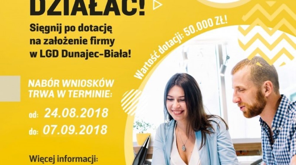 LGD Dunajec-Biała przypomina o naborze wniosków