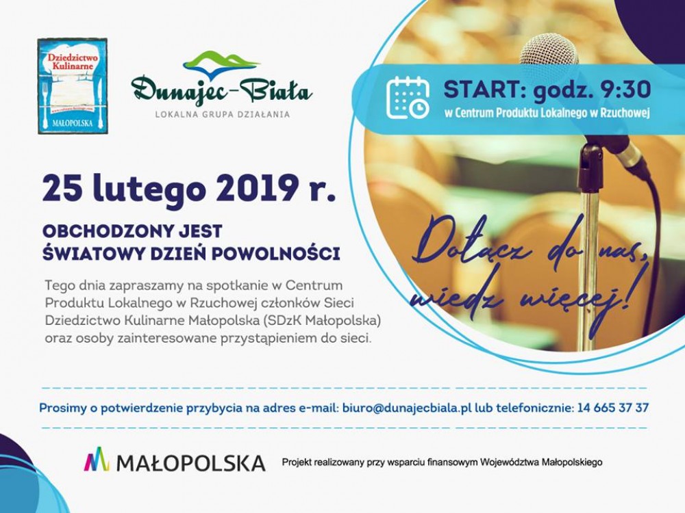 Wojewódzkie spotkanie członków Sieci Dziedzictwo Kulinarne Małopolskie