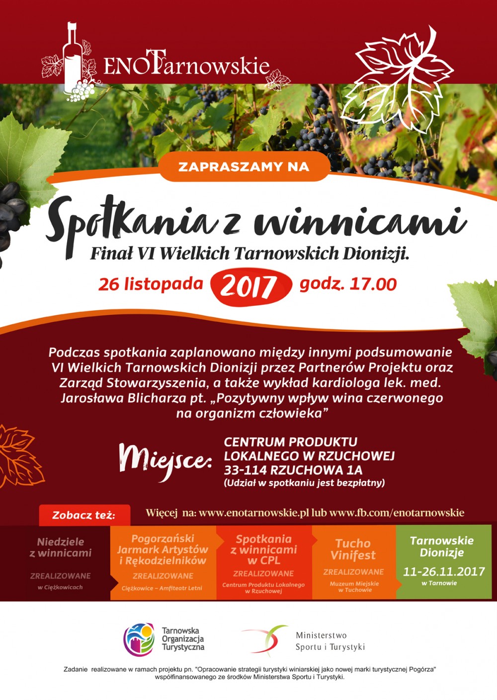 Spotkanie z winnicami - Finał VI Wielkich Tarnowskich Dionizji
