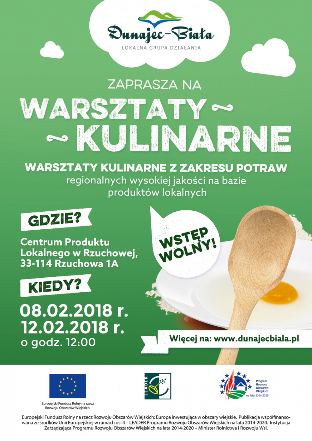 Zaproszenie na cykl warsztatów kulinarnych w Centrum Produktu Lokalnego