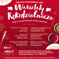 Drugie półrocze 2019 z warsztatami rękodzielniczymi w Centrum Produktu Lokalnego