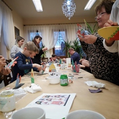 Rozpoczęły się WARSZTATY Z WYKONANIA PALMY WIELKANOCNEJ, PISANEK