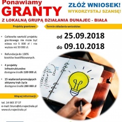 GRANTY z Lokalną Grupą Działania Dunajec-Biała