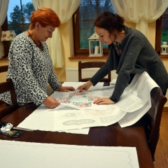 Warsztaty z szycia i zdobienia haftem serwety